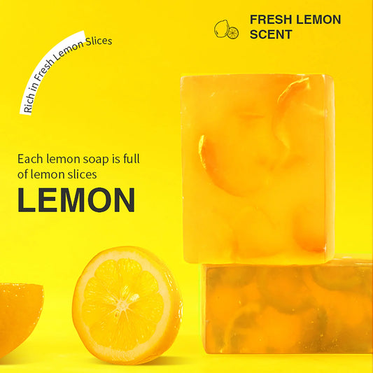 Dark Spots and Acne Remover Soap Bar, Whitening Skin with Natural Lemon, Olive Oil, Face and Body Wash