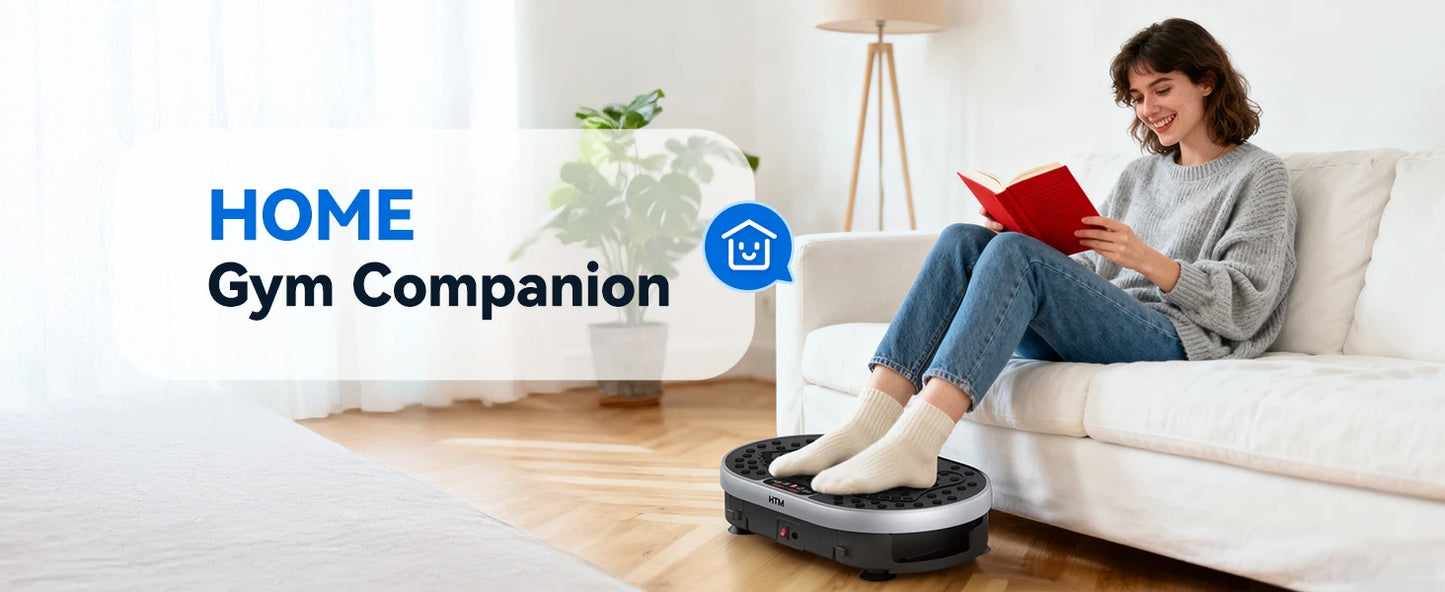 Vibration Plate Exercise Machine 120 Speed Levels 9 Preset Programs