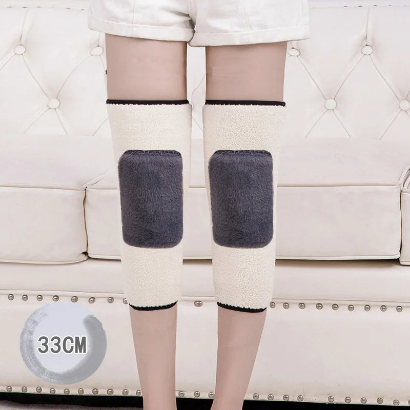 Winter Knee Pads Thick Cotton Leggings