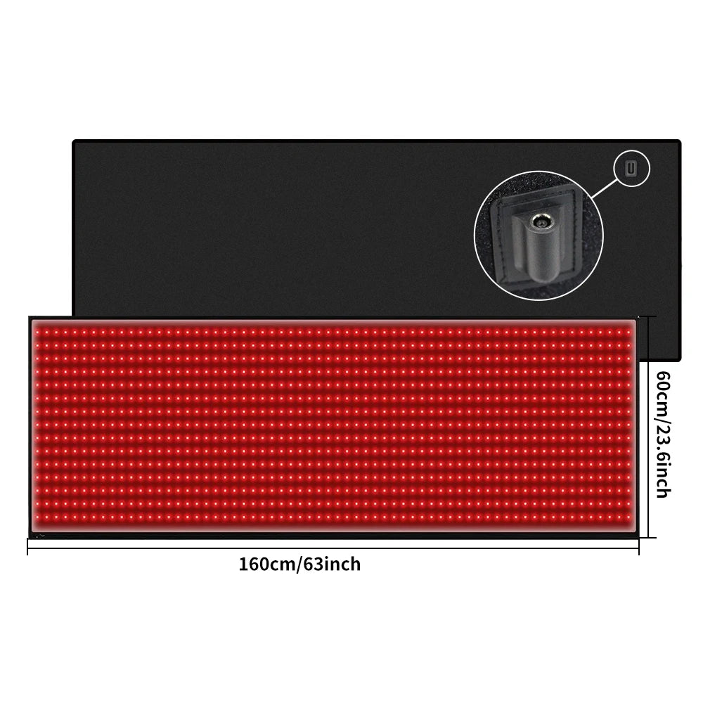 Red Light Full Body Mat Blanket Heat Promotes Circulation Relaxes Whole Body