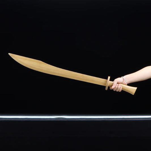 Tai Chi Sword Made Entirely of Bamboo, Traditional Chinese Performance Sword, Bamboo Wooden Martial Arts Sword for Morning Exercises, Training, and Decorative Display