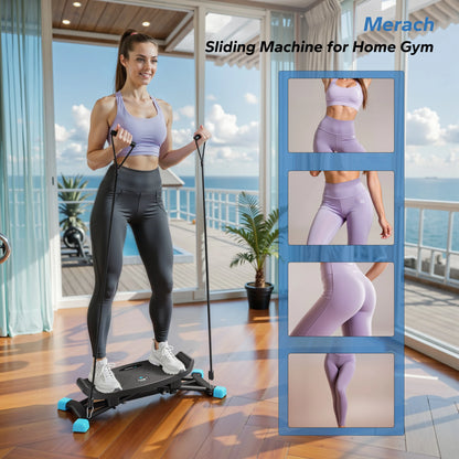 Simulated Ski Training Machine: Leg Exercise Cardio Fitness Full Body Aerobic Exercise Equipment