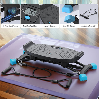 Simulated Ski Training Machine: Leg Exercise Cardio Fitness Full Body Aerobic Exercise Equipment