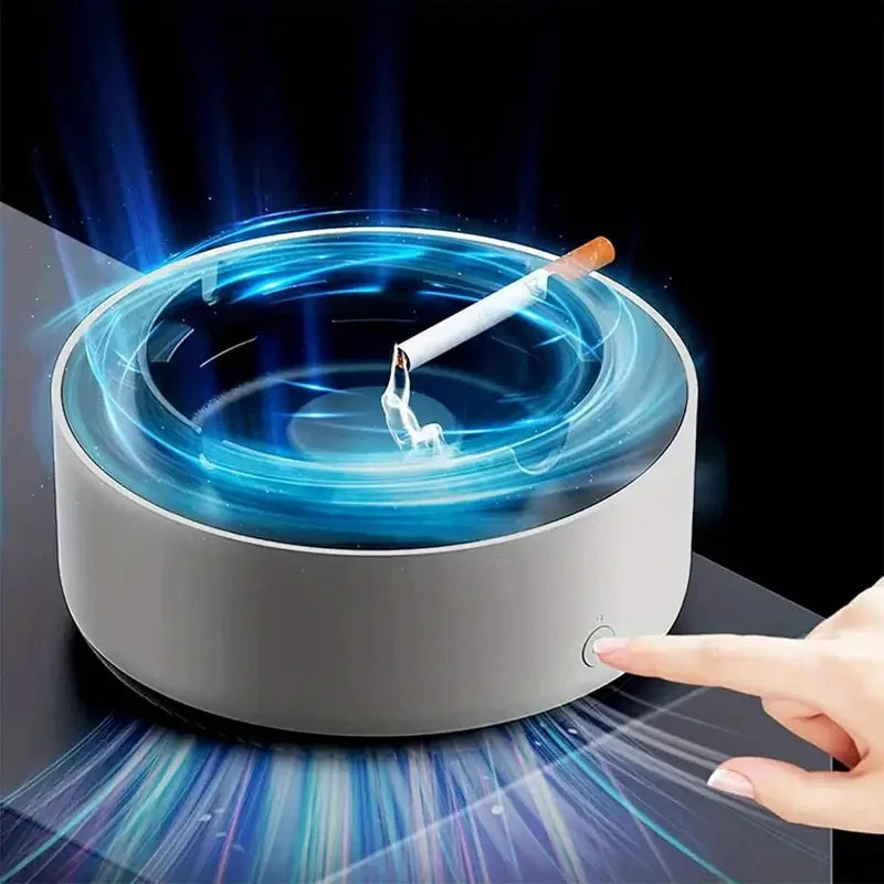 2-in-1 Intelligent Smoke-free Ashtray, Instantly Eliminates The Smell Of Second-hand Smoke, Does Not Include Batteries,