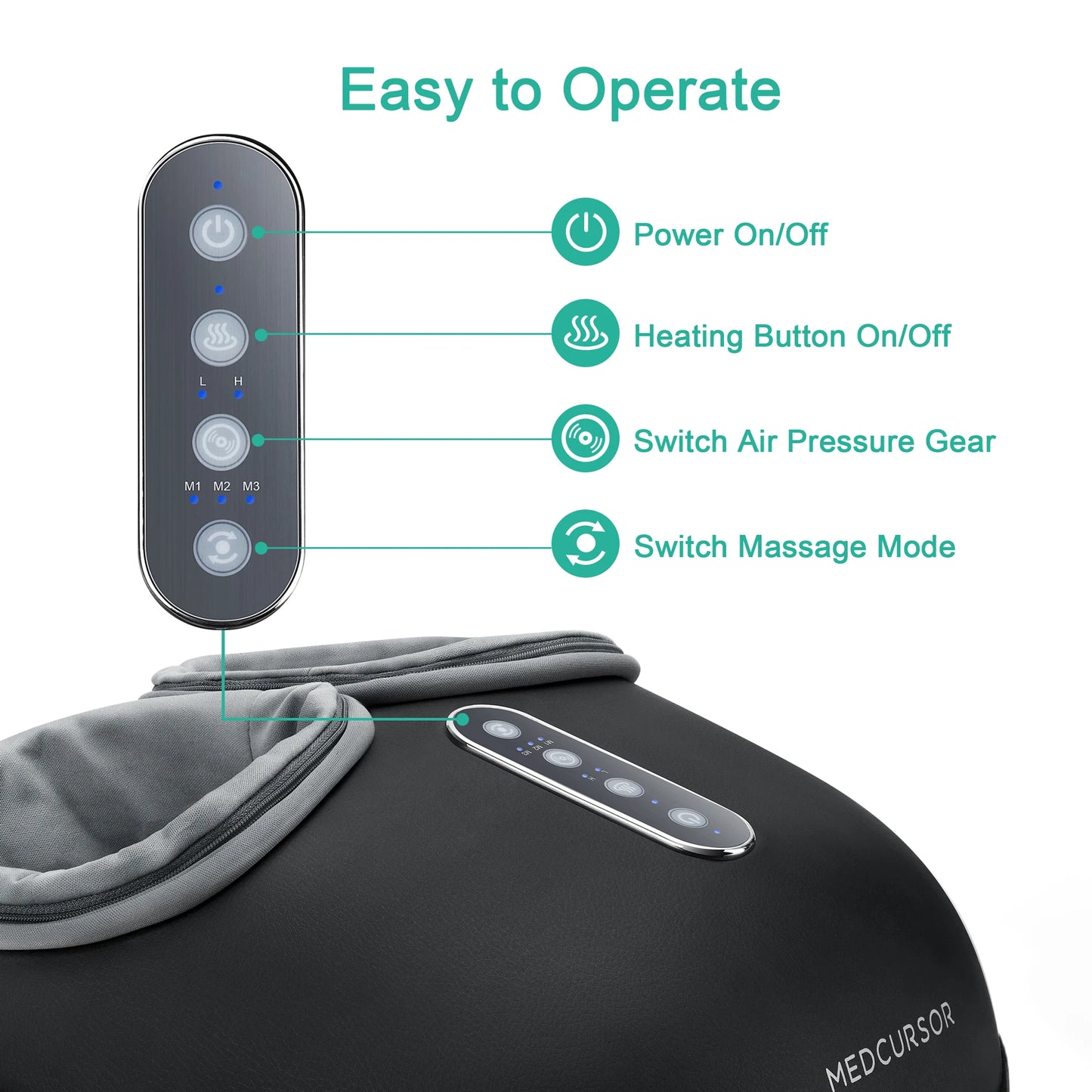 Shiatsu Foot Massager Machine with Heat Roller