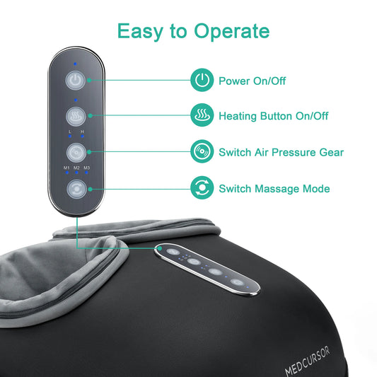 Shiatsu Foot Massager Machine with Heat Roller