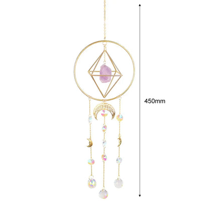 Crystal Wind Chime Star Moon Sun Catchers