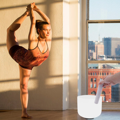 8 Inch Crystal Singing Bowl for Stress Reduction