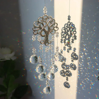 Crystal Wind Chime Star Moon Sun Catchers