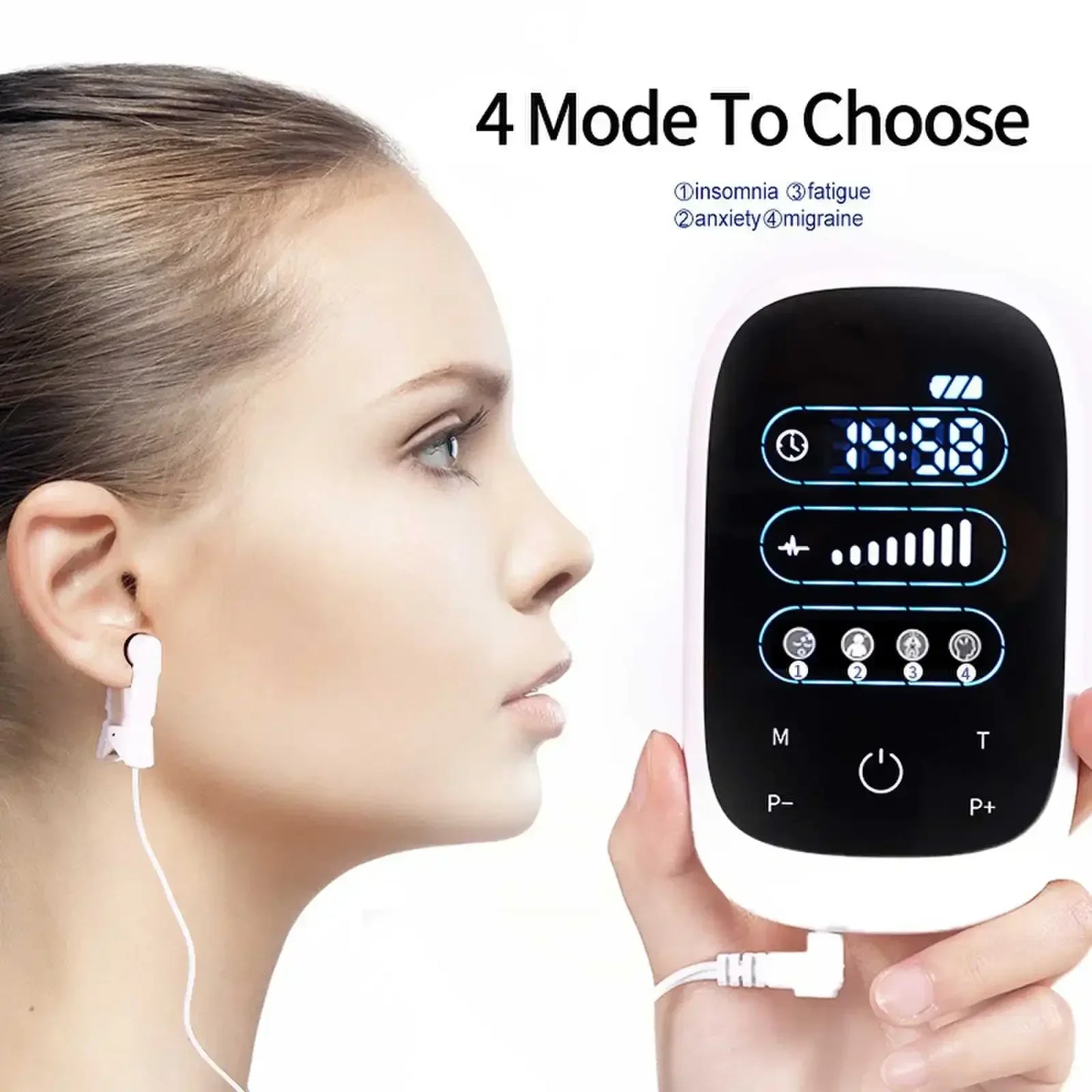 CES Stimulation Therapy Ear Clip Sleep Aid