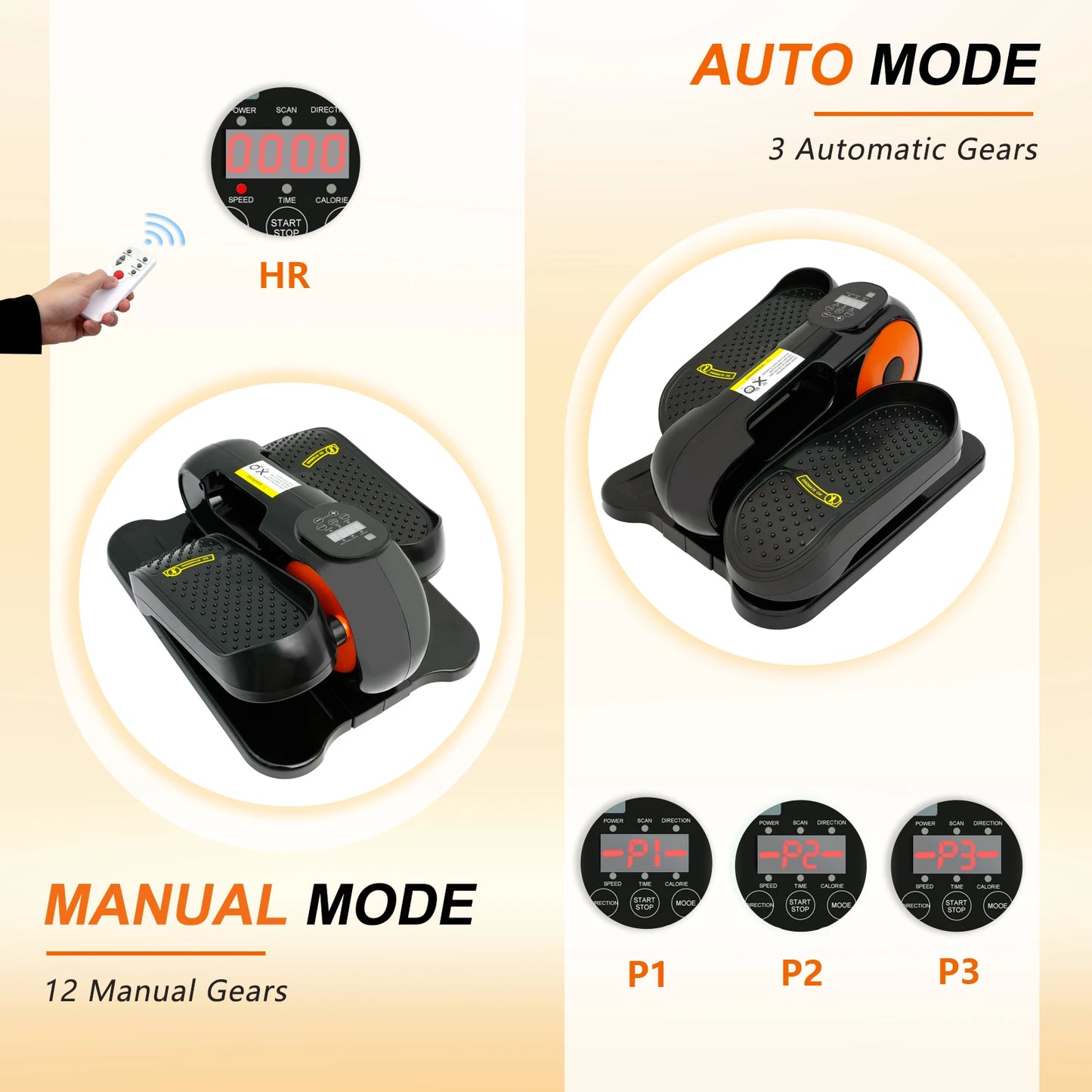 Portable Electric Elliptical Pedal Exerciser