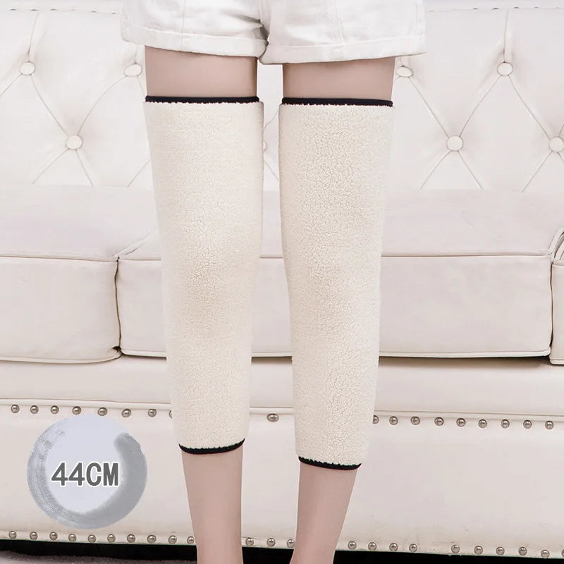 Winter Knee Pads Thick Cotton Leggings