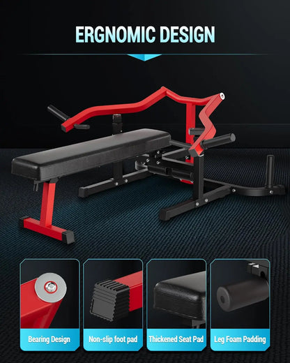 Chest Press Machine with Adjustable Bench and Converging Arms Bench Press
