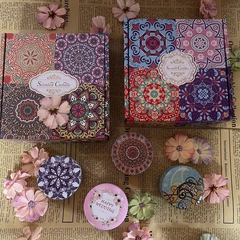 Vintage Scented Soy Wax Candle Jars, 21 Fragrance Scents