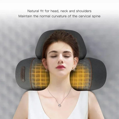 Electric Vibration Massager Neck Traction Pillow
