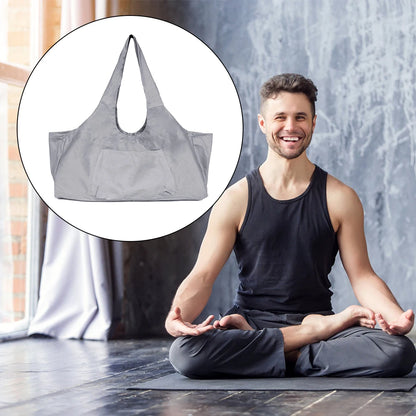 Canvas Yoga Mat Bag Storage Pouch Sports Tote Training Shoes Pocket