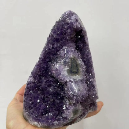 Natural Amethyst Crystal Cluster Healing Mineral Ore Purple Cornucopia Feng Shui Stone