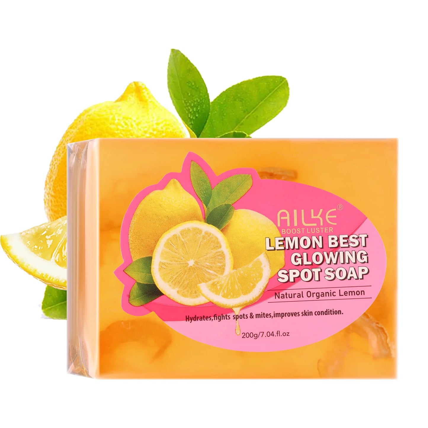 Dark Spots and Acne Remover Soap Bar, Whitening Skin with Natural Lemon, Olive Oil, Face and Body Wash