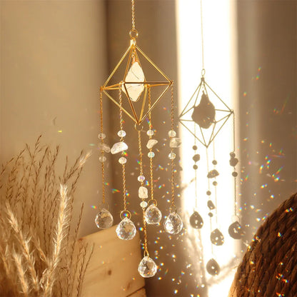 Crystal Wind Chime Star Moon Sun Catchers