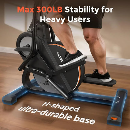 3-in-1 Home Elliptical Machine with 16-Level Resistance Quiet Magnetic System