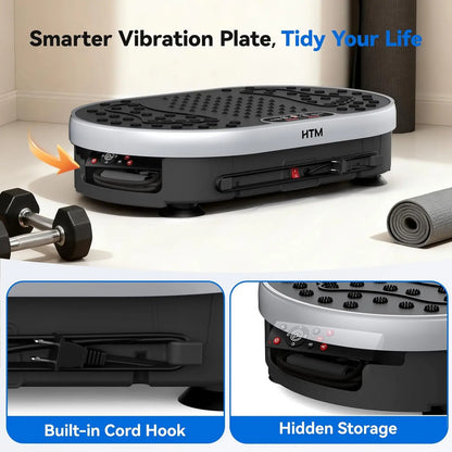 Vibration Plate Exercise Machine 120 Speed Levels 9 Preset Programs