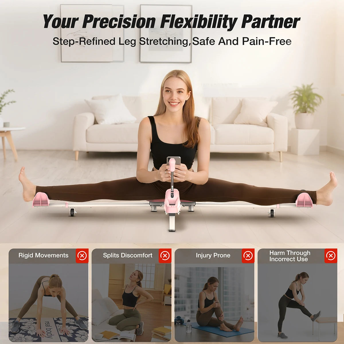 Adjustable Split Machine Leg Stretcher for Flexibility for Ballet Yoga Gymnastics 0-190°