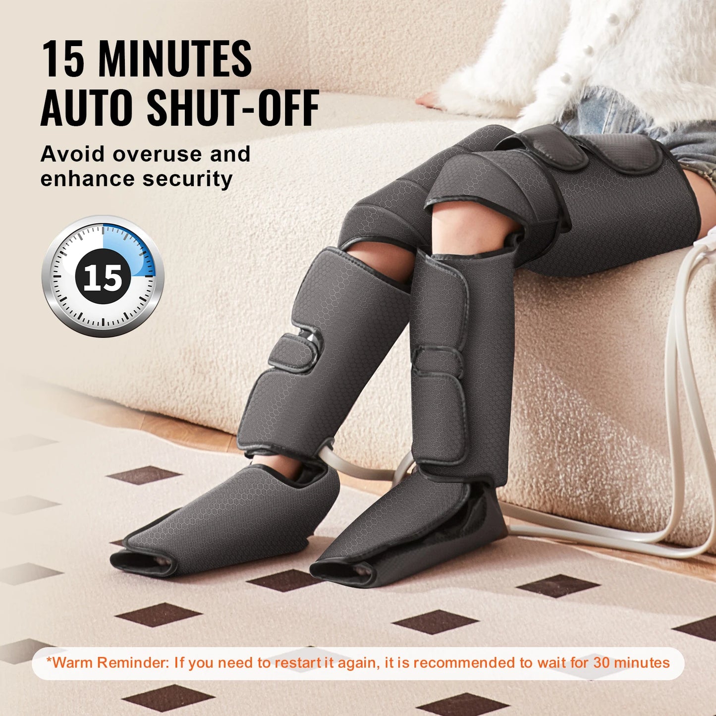 Air Compression Full Leg Massager for Circulation/ Swelling