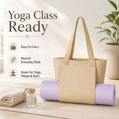 Custom Logo Big Canvas Yoga Mat Bag Multifunctional Gym Shopping Beach Travel Handbags