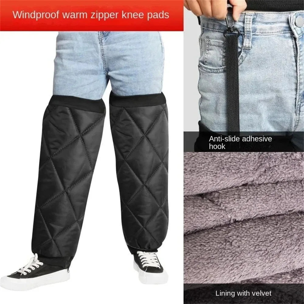 Waterproof Motorcycle Zipper Knee Pads Leg Guards