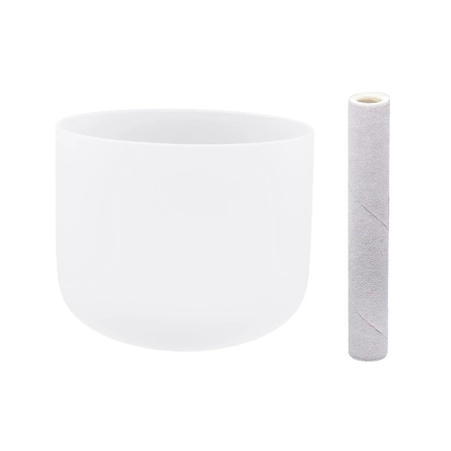 8 Inch Frosted Quartz Crystal Singing Bowl