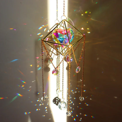 Crystal Wind Chime Star Moon Sun Catchers