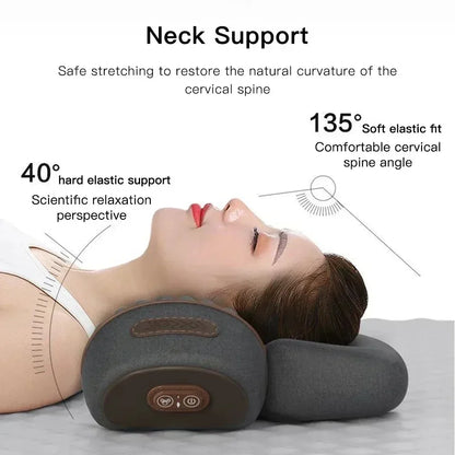 Electric Vibration Massager Neck Traction Pillow