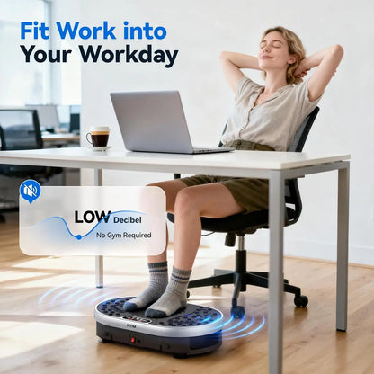 Vibration Plate Exercise Machine 120 Speed Levels 9 Preset Programs