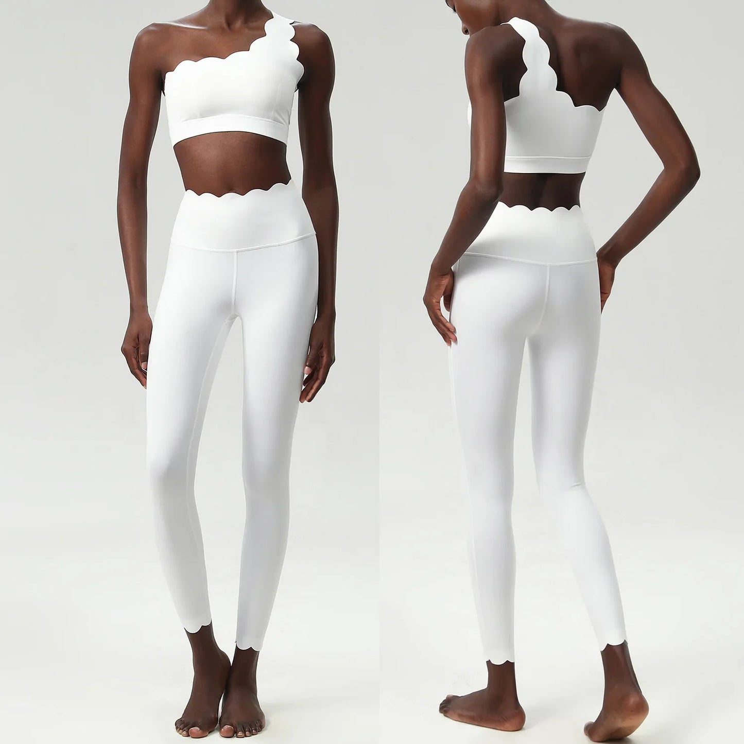 Two Piece Yoga Fitness Workout Set: Stretchy Breathable Quick-Dry