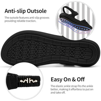 Flat Sandals for Women Dressy: Anti-Slip and Adjustable for Daily Walking - Breathable and Soft Insole All-Day Comfort in Summe