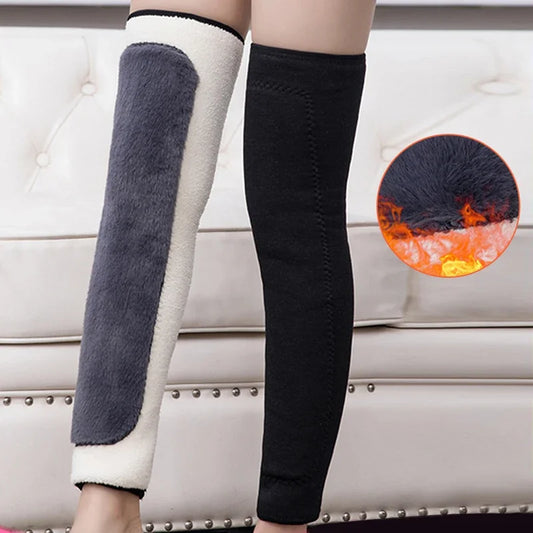 Winter Knee Pads Thick Cotton Leggings