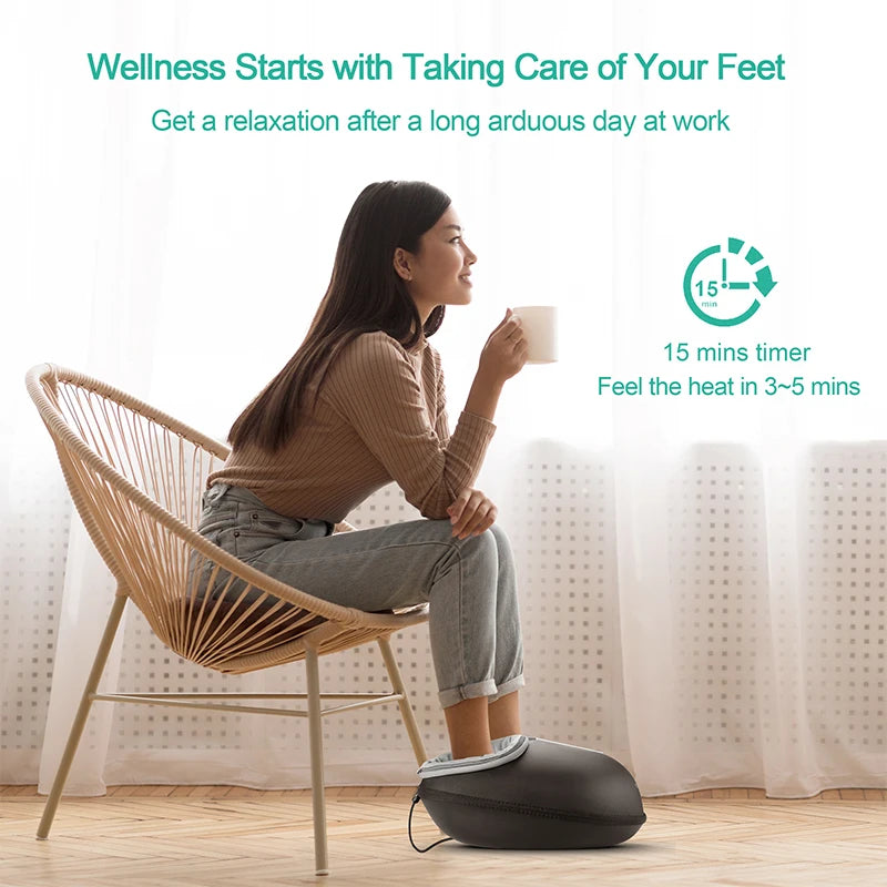 Shiatsu Foot Massager Machine with Heat Roller