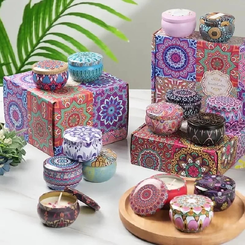 Vintage Scented Soy Wax Candle Jars, 21 Fragrance Scents