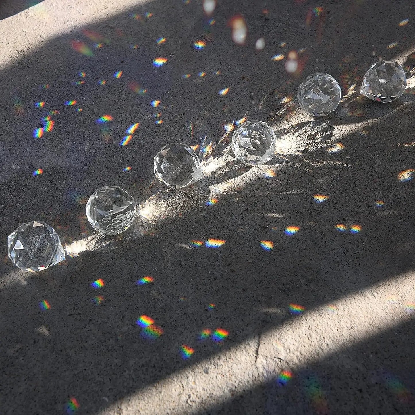 20pcs Crystal Sun Catcher Prisms, Rainbow Maker with Glass Beads