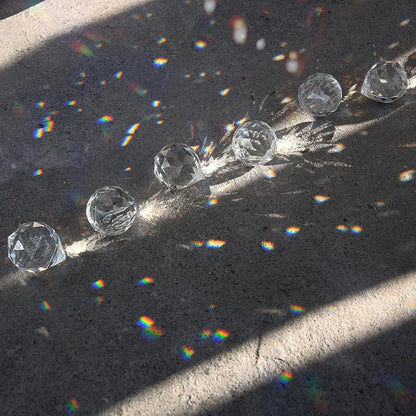 20pcs Crystal Sun Catcher Prisms, Rainbow Maker with Glass Beads