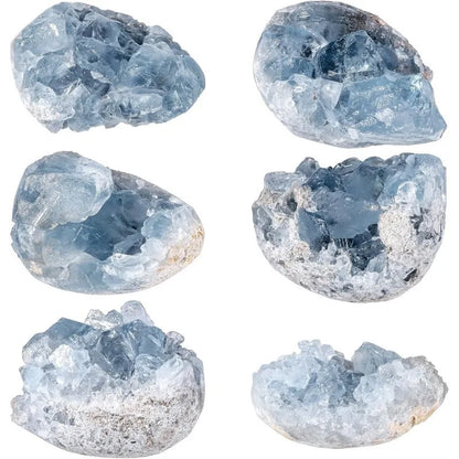 Large Natural Rough Mineral Sky Blue Geode Celestite Crystal Cluster For Healing