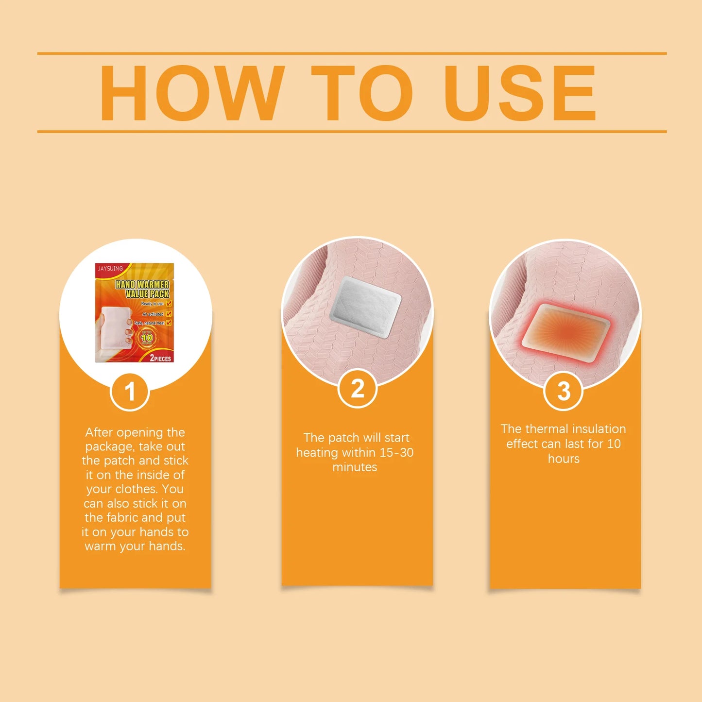 Self-Heating Body and Hand Warmer Pads