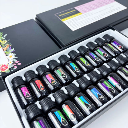 20pcs Essential Oil Set Lavender Eucalyptus Sweet Orange Lemon Massage Spa Aromatherapy Fragrance Oil