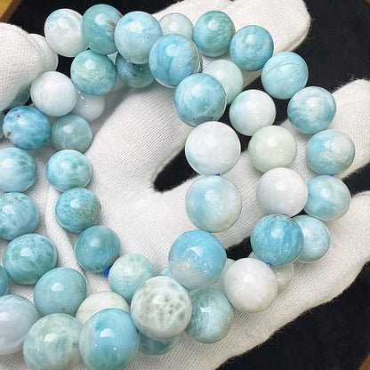 Rare Dominica Larimar Decompression Tranquility Beads