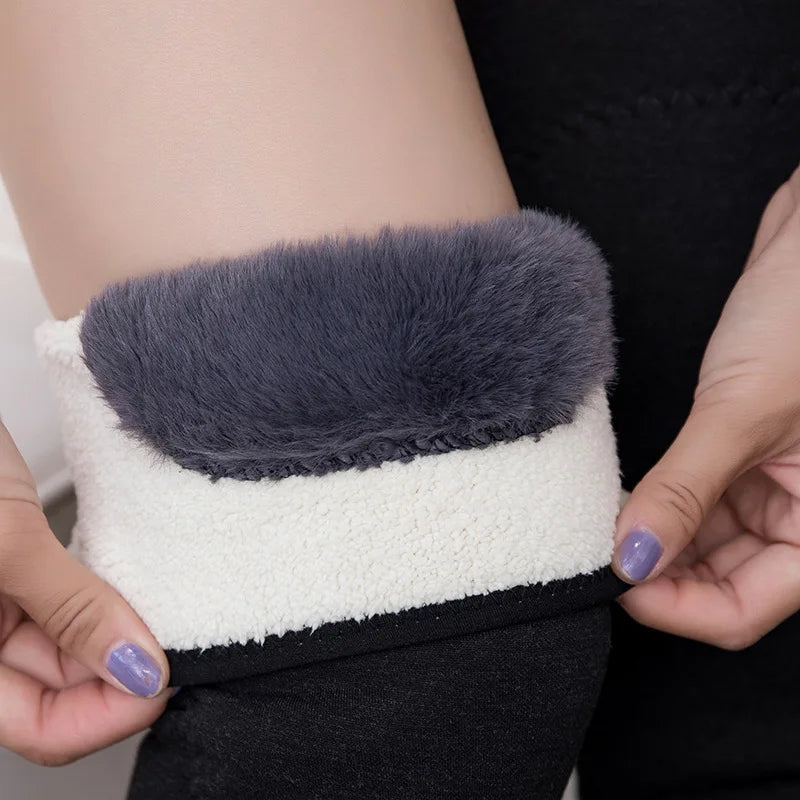 Winter Knee Pads Thick Cotton Leggings