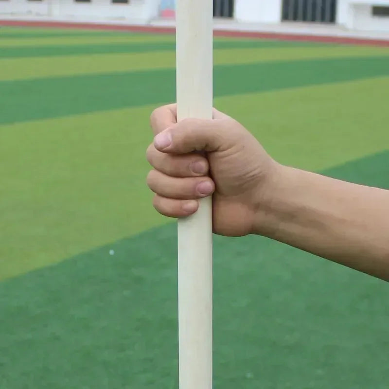 White Wax Martial Arts Tai Chi Solid Wooden Stick