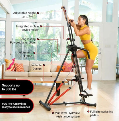 Compact, Mountain Climber, Stair Stepper Exercise Machines -