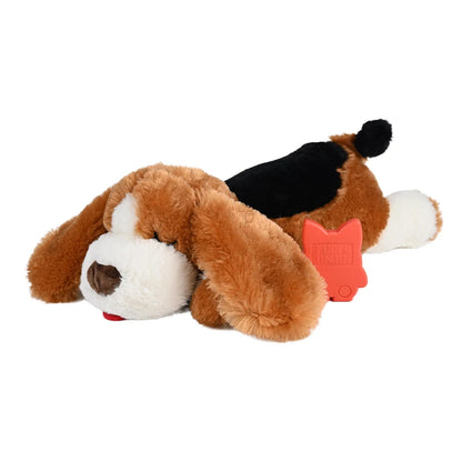 Soft Plush Puppy Toys with Heartbeat Dog Calming Aid Pet Separation Stress Relief Sleep Partner Behavior Support Toy for Dogs