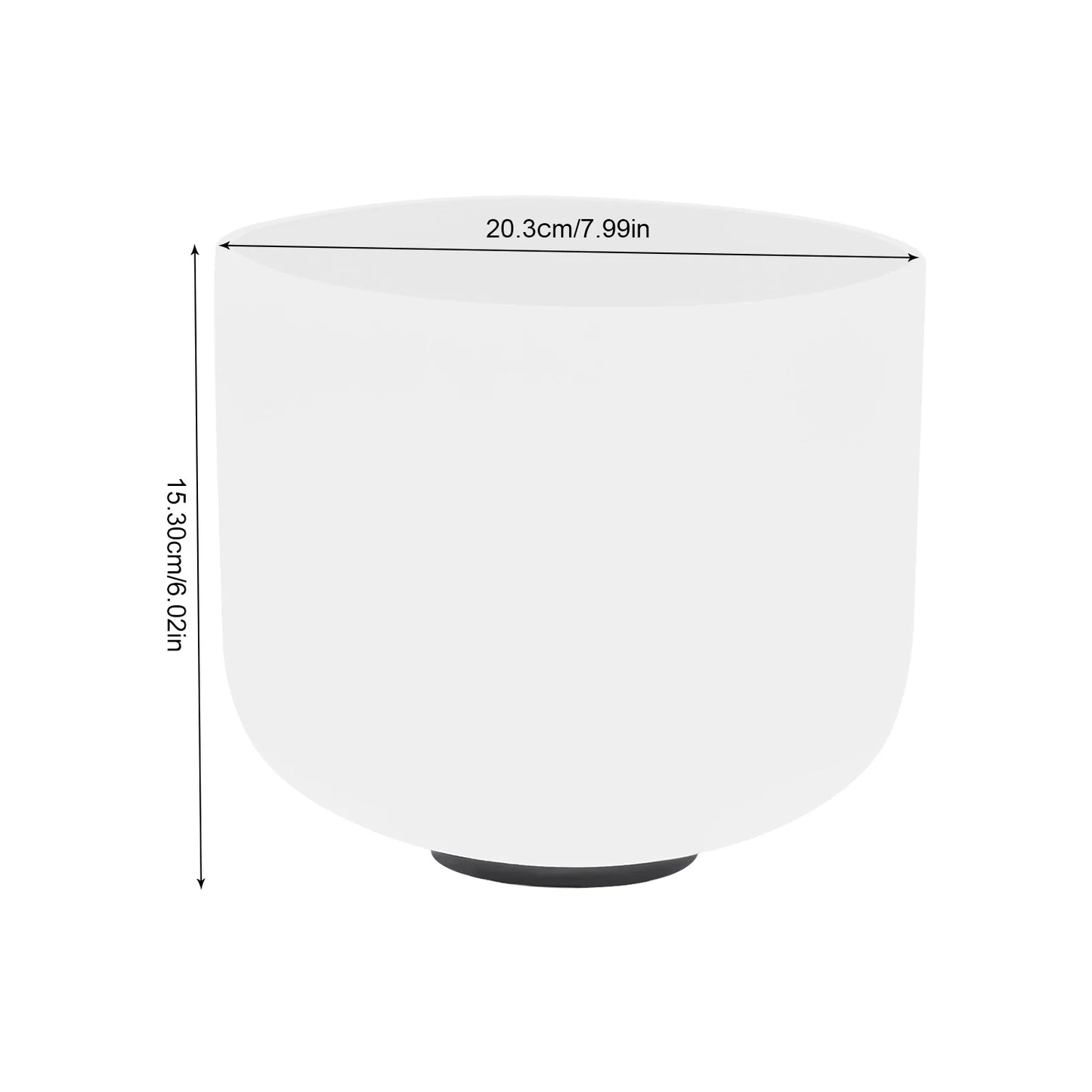 8 Inch Crystal Singing Bowl for Stress Reduction