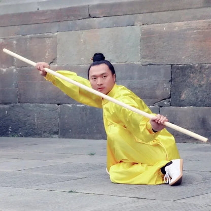 White Wax Martial Arts Tai Chi Solid Wooden Stick